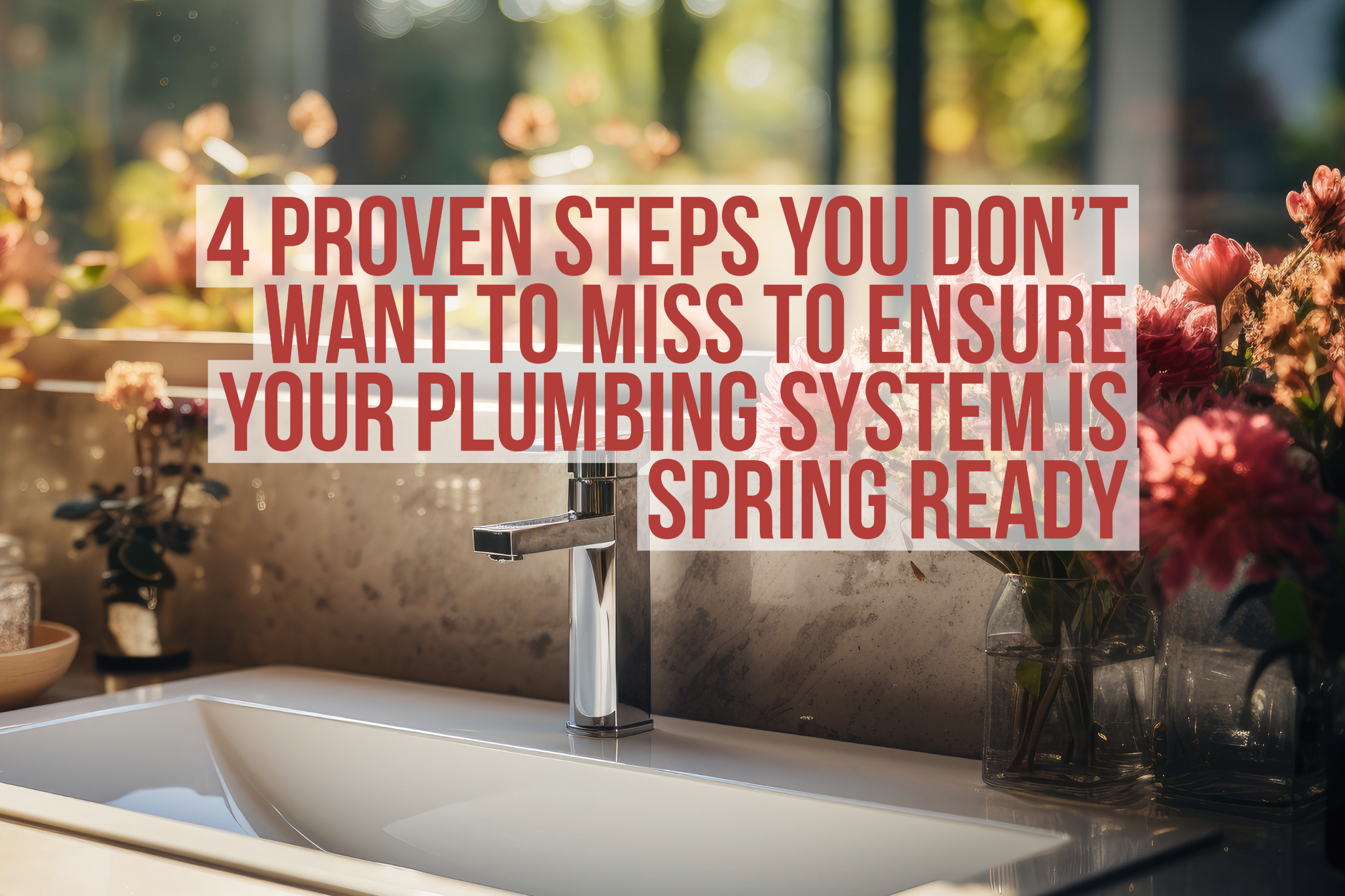Steps to making sure your plumbing system is spring ready.